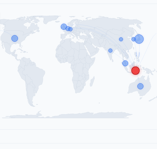 Global research collaboration map